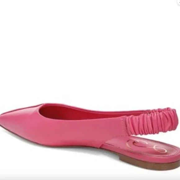 NWB Sam Edelman Whitney Pointed Toe Flat Size 8 M (Rose Leather) - Picture 3 of 11